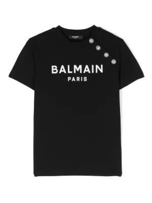 な*ー様 MONCLER enfant ロゴTシャツ　14A　ブラック Moncler Enfant ロゴ Tシャツ | ブラック | FARFETCH JP