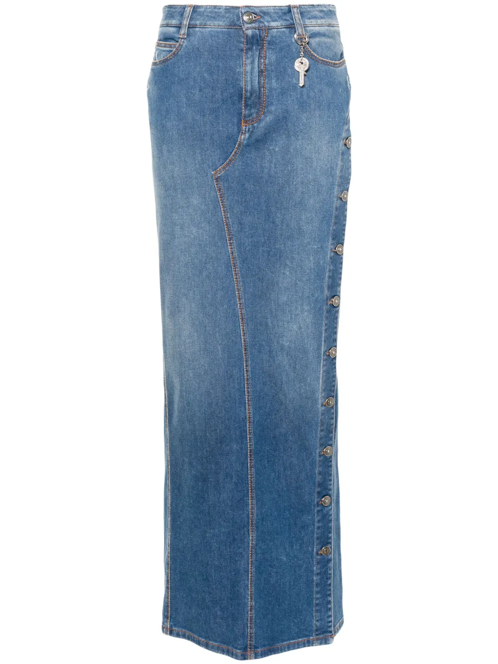 Ermanno Scervino Midi-kokerrok Blauw
