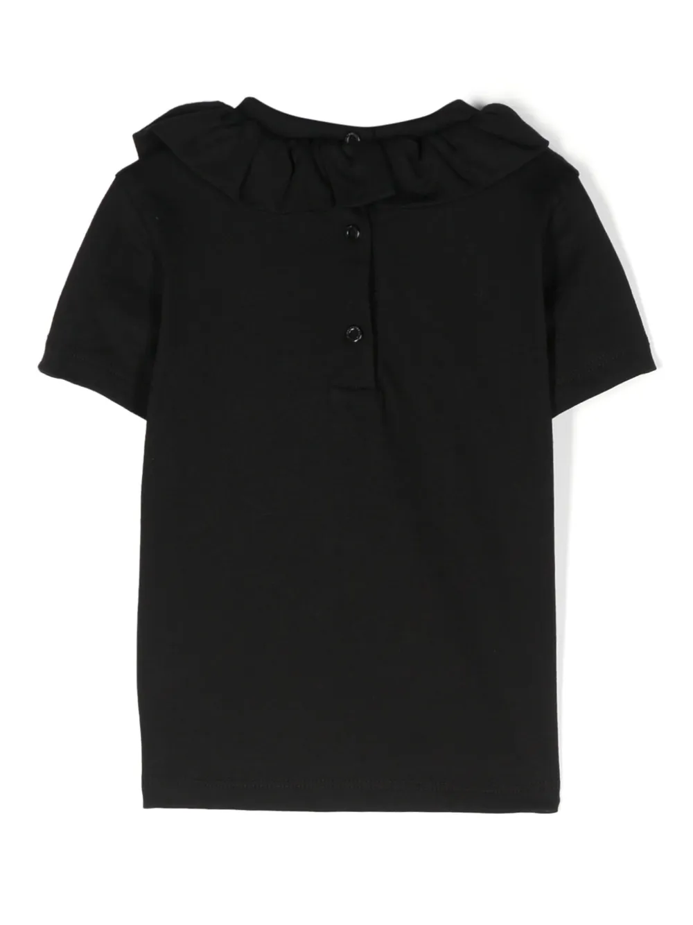 Balmain Kids glittered-logo T-shirt - Zwart