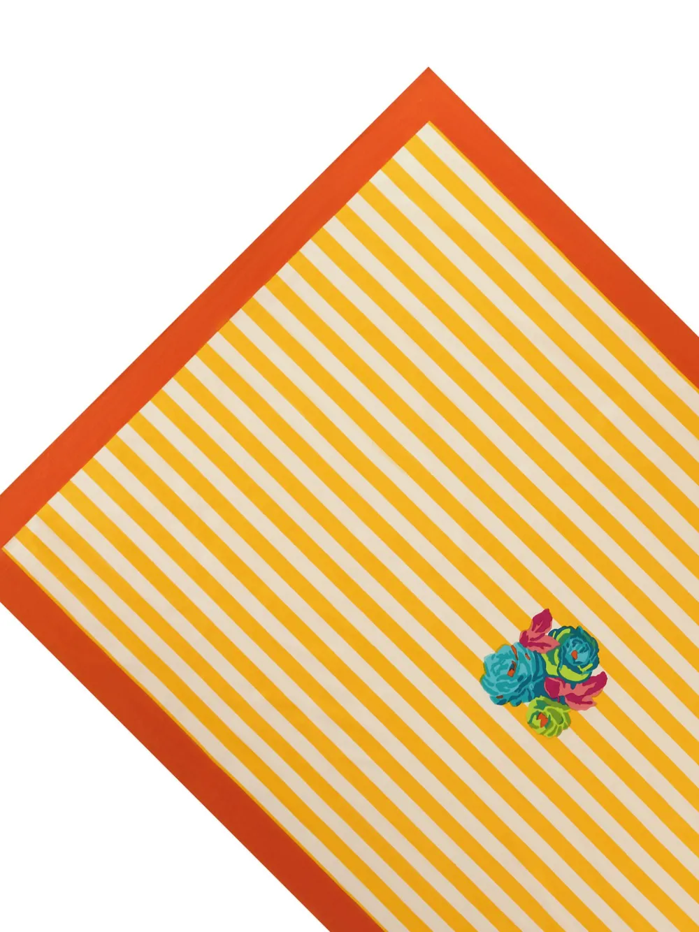 Lisa Corti X La Veste Nizam Stripes Tablecloth (180cm X 270cm) In Yellow