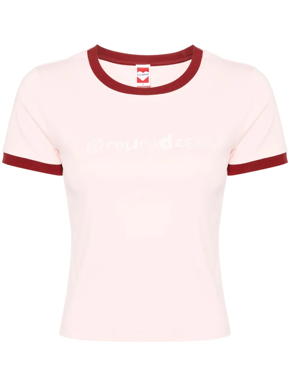 Ground Zero T-shirt met logoprint Roze