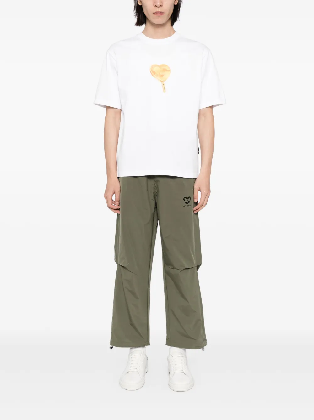 Ground Zero Straight cargo broek met ceintuur - Groen