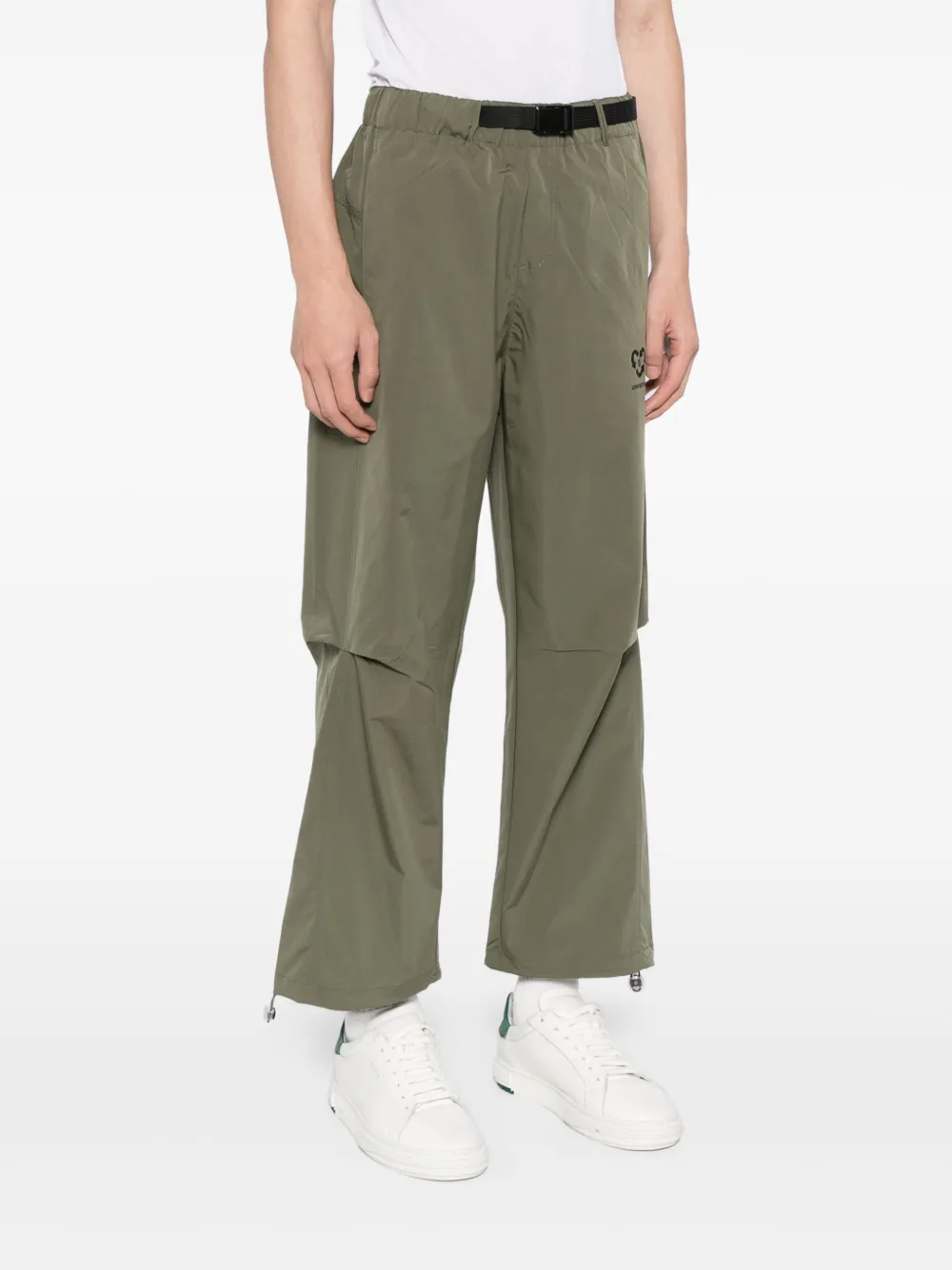 Ground Zero Straight cargo broek met ceintuur Groen