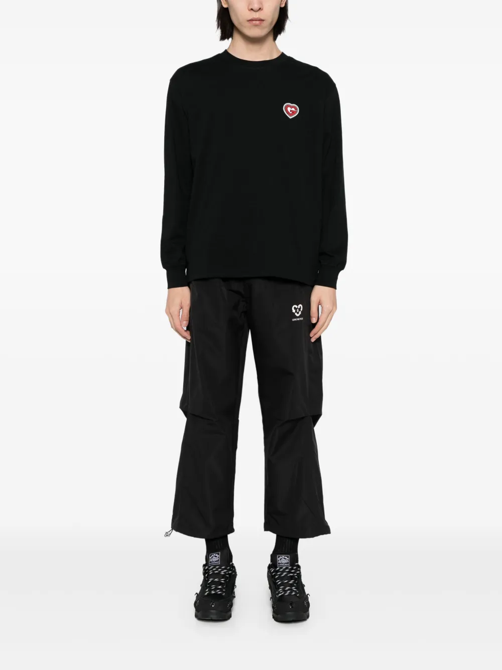 Ground Zero Straight cargo broek met ceintuur - Zwart