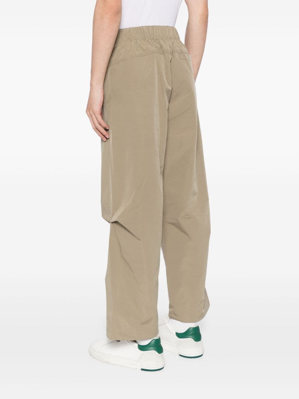 Shop Ground Zero Belted Straight-leg Cargo Pants In Brown