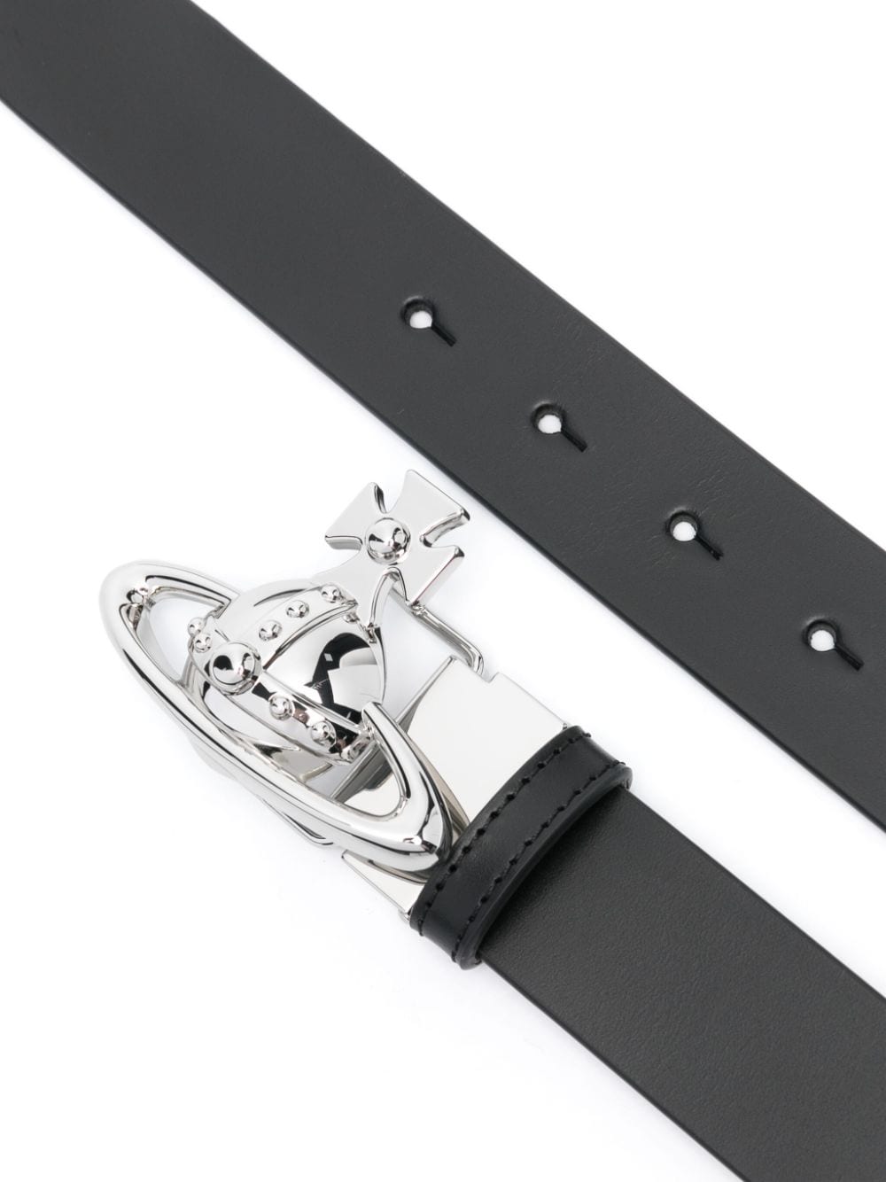 Vivienne Westwood Orb buckle belt - Zwart