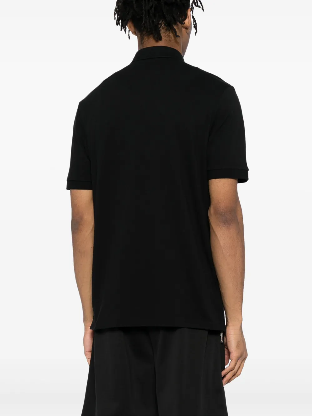 HUGO Poloshirt met logo-applicatie Zwart
