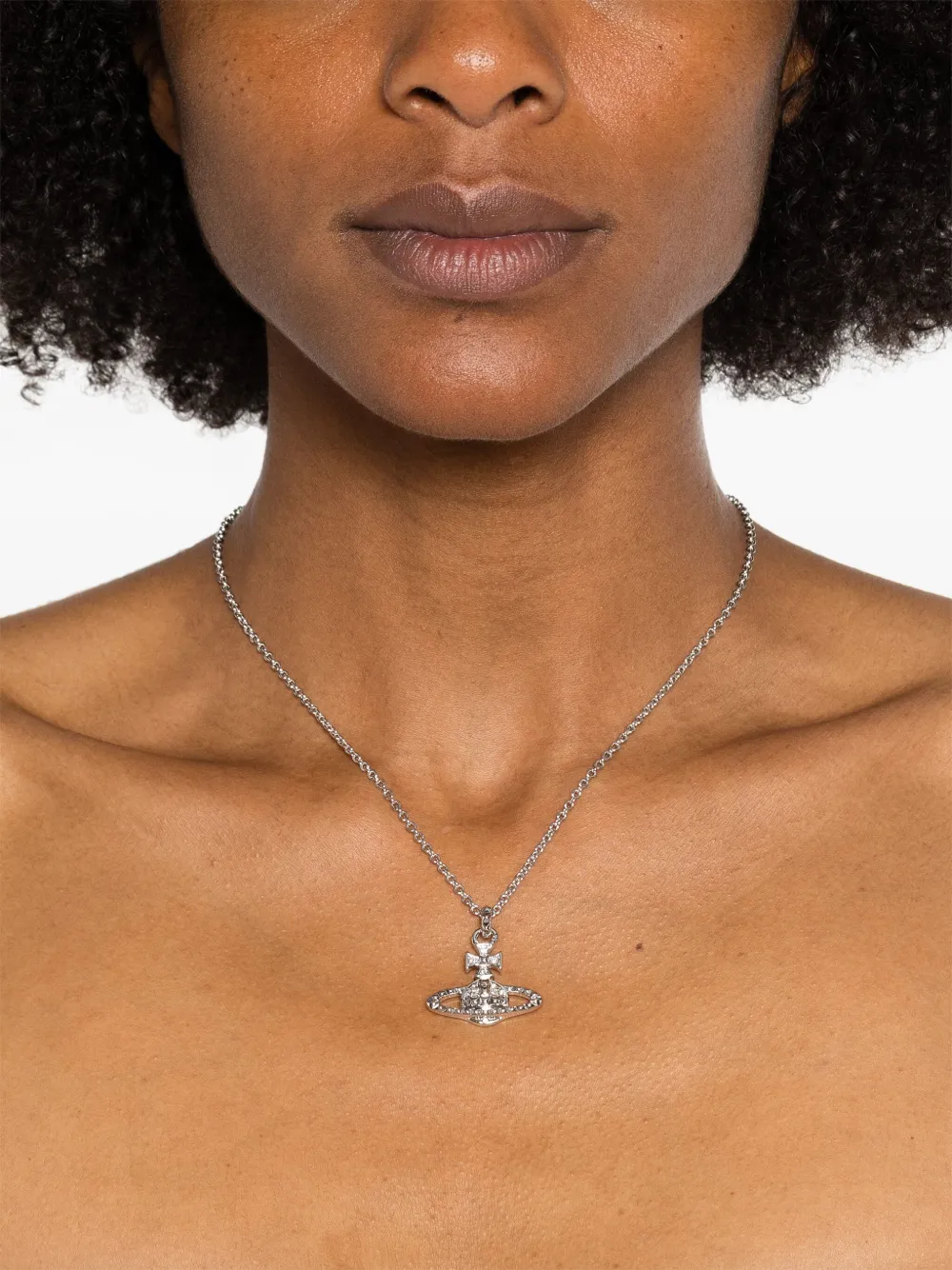 Vivienne westwood mayfair bas relief necklace silver on sale