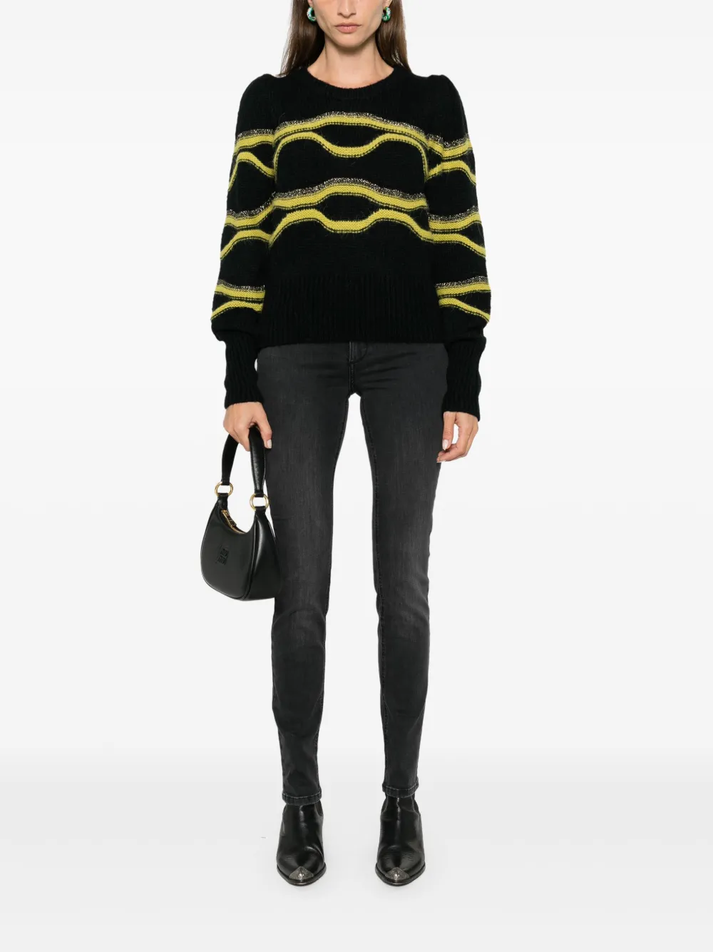 LIU JO Bottom-Up skinny jeans - Zwart