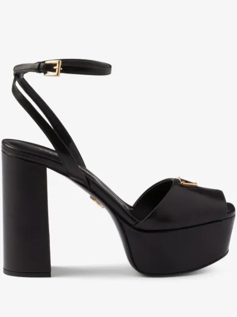 Prada nappa leather platform sandals