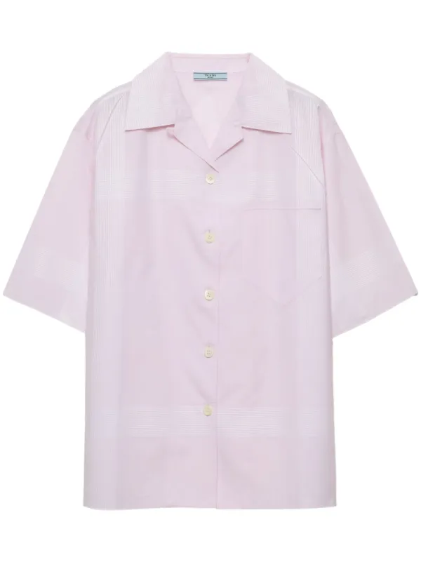 Prada チェック シャツ | ピンク | FARFETCH JP