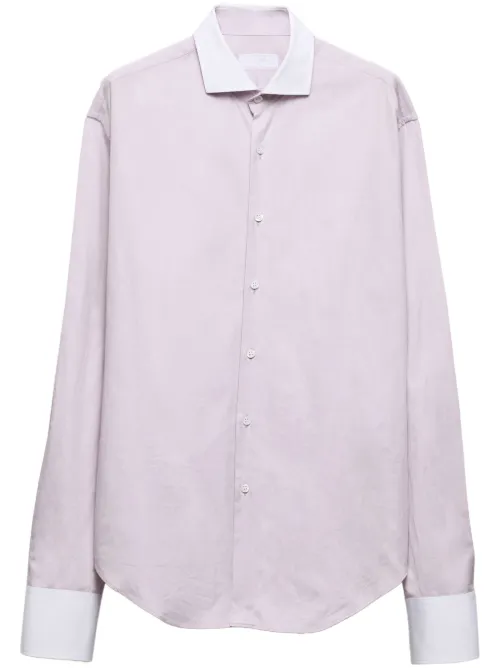 Prada chemise en coton - Violet - Prada - Modalova