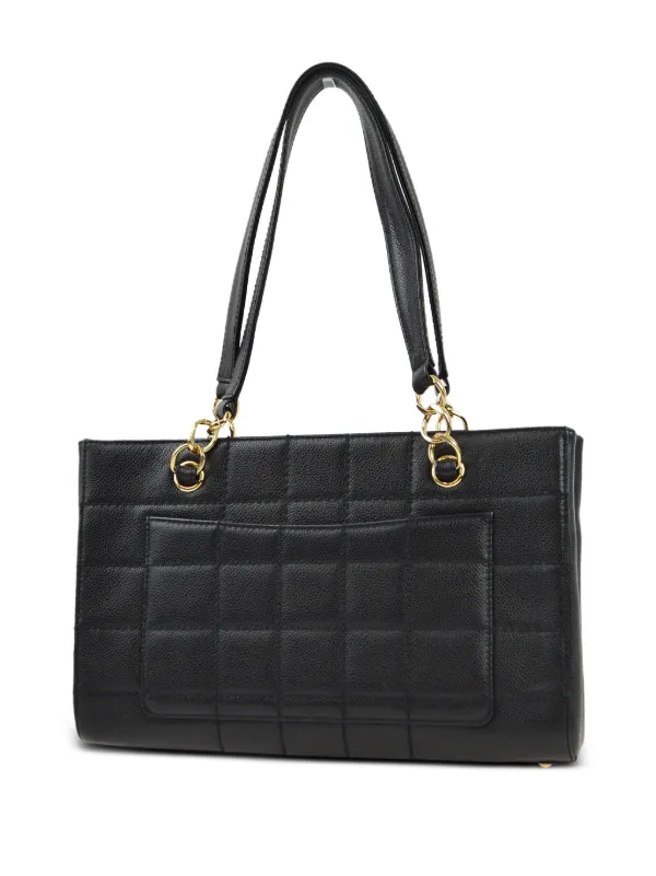 CHANEL Pre-Owned 2002 Wild Stitch Tote Bag Black FARFETCH ID