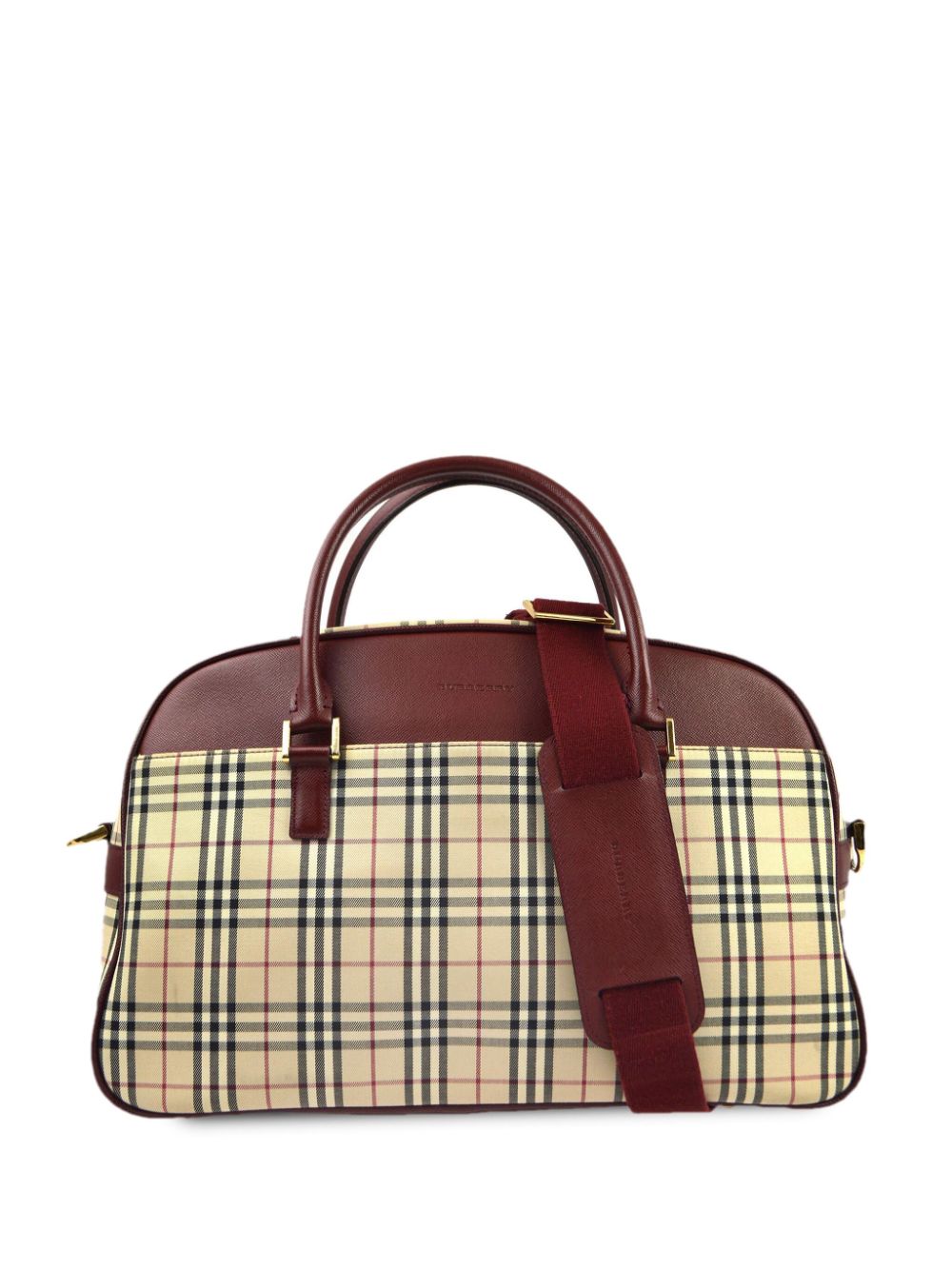 Burberry Pre-Owned 1990-2000s check two-way bag - Neutrals