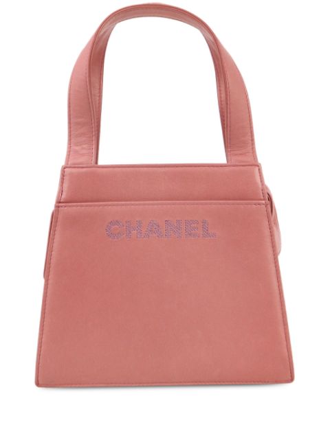 CHANEL 1998 logo-embroidered tote bag Women