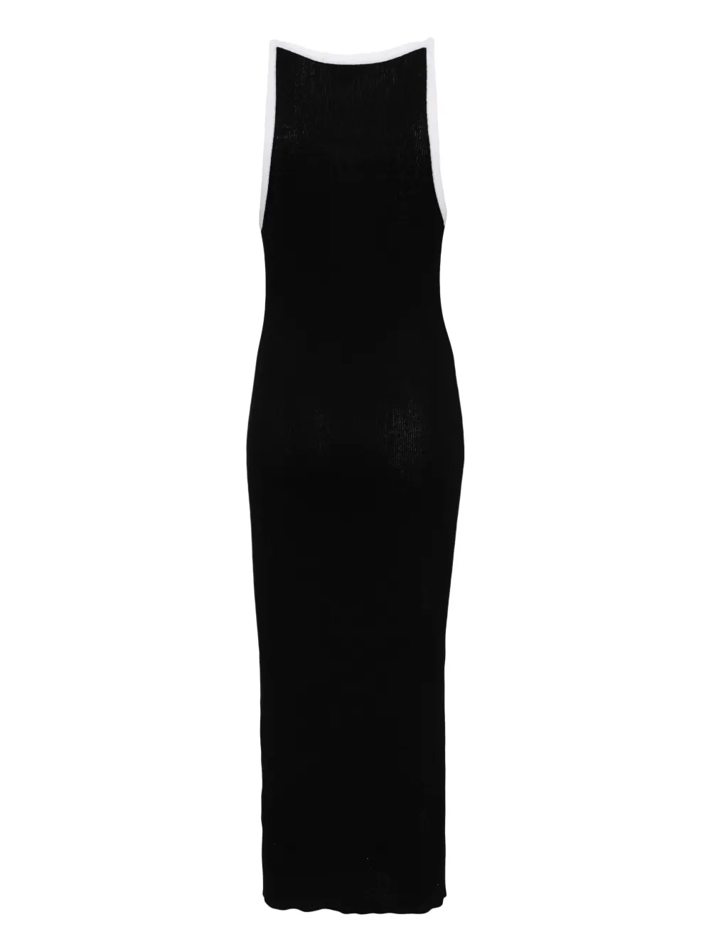 James Perse Geribbelde jurk met ringlets - Zwart
