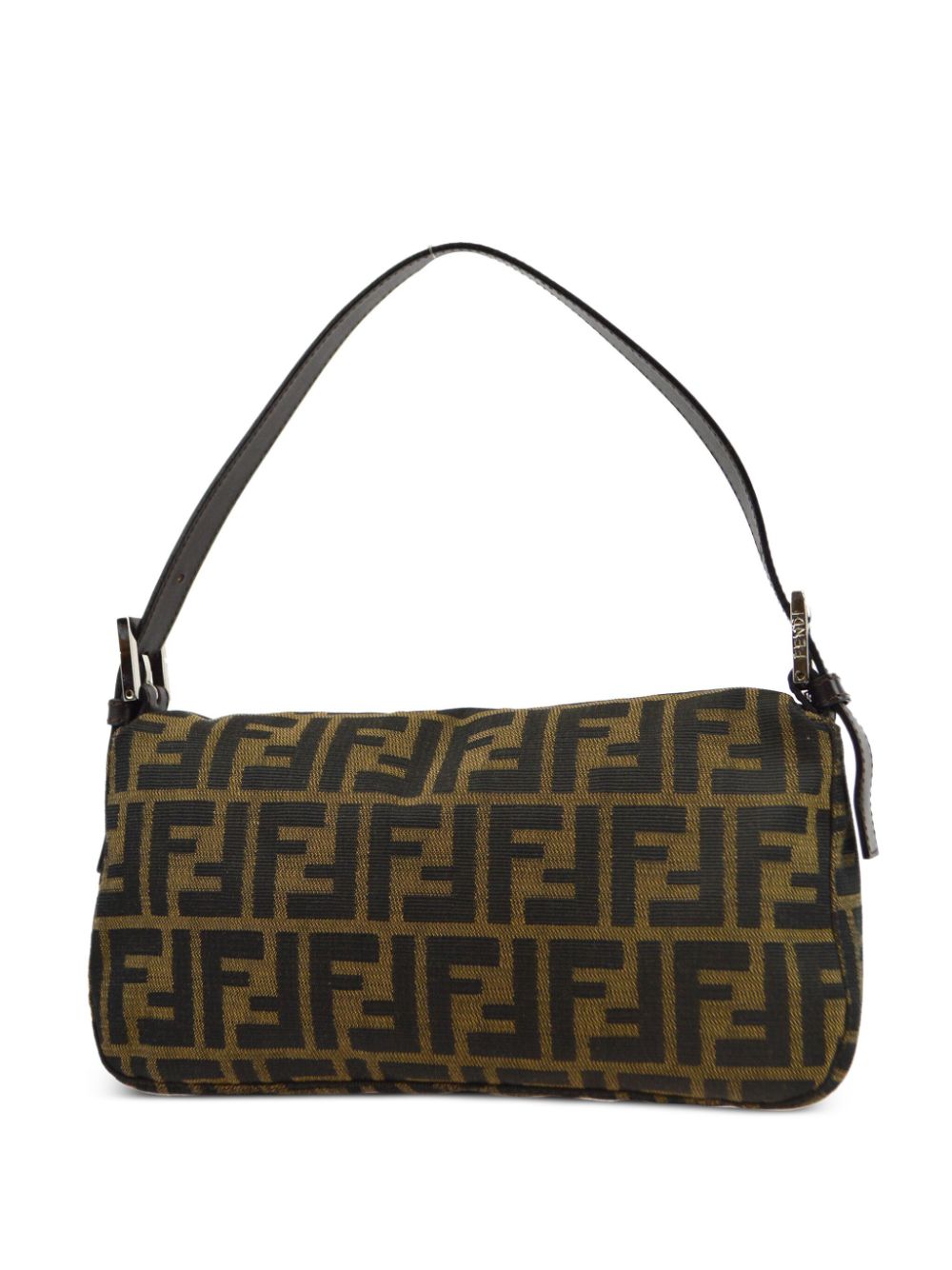 Fendi Pre-Owned 1990-2000 Baguette schoudertas met Zucca-jacquard - Bruin