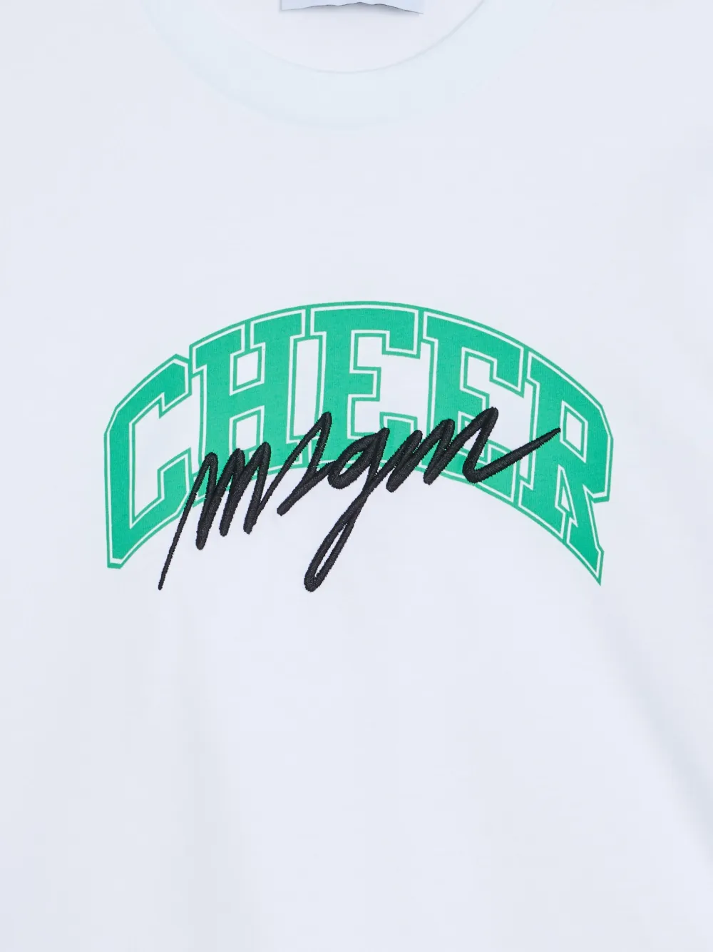MSGM Kids Cheer T-shirt Wit