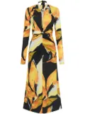 Rebecca Vallance Petals of Paradise midi dress - Black