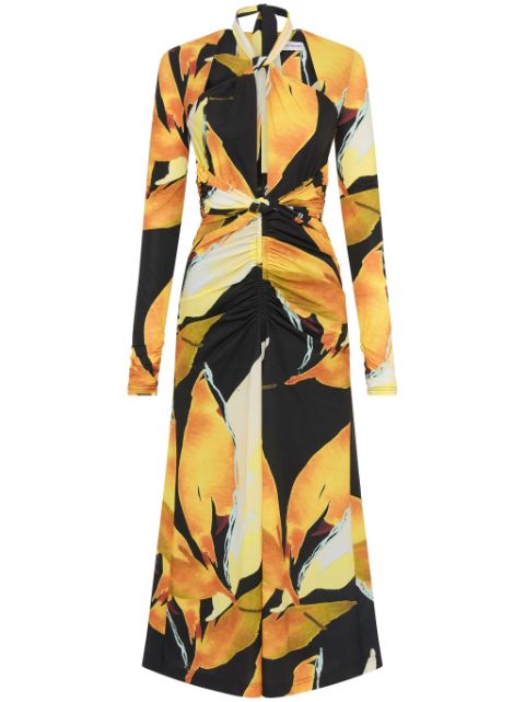 Rebecca Vallance robe mi-longue Petals of Paradise