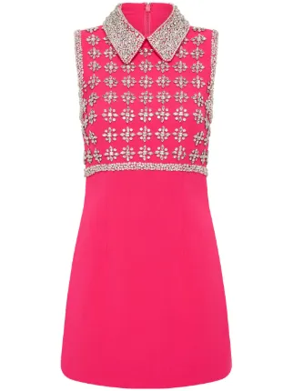 新作【Rebecca Vallance】Rina crystal-embellished minidress Rebecca Vallance Rina crystal-embellished Mini Dress | Pink
