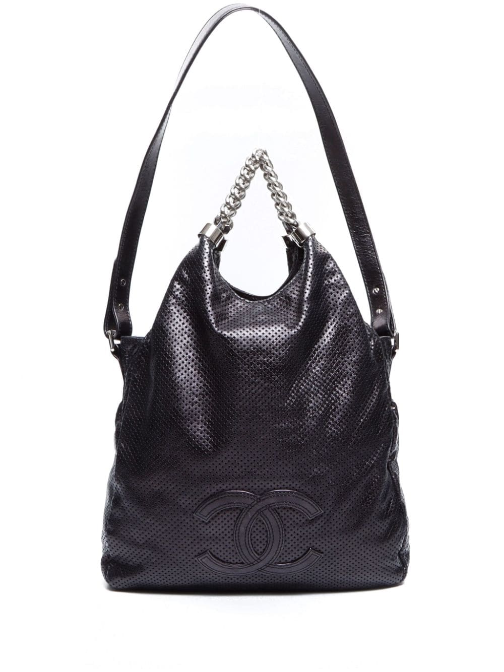 Pre-owned Chanel 2009 Rodeo Drive Shoulder Bag In Black