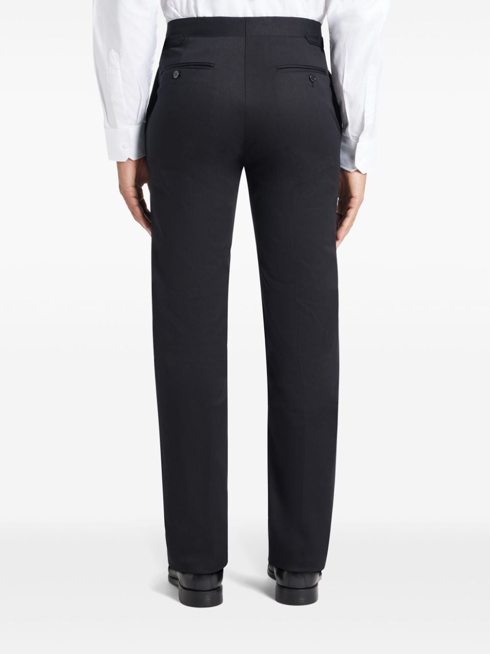 Shop Fursac Slim-fit Tailored Trousers In Black