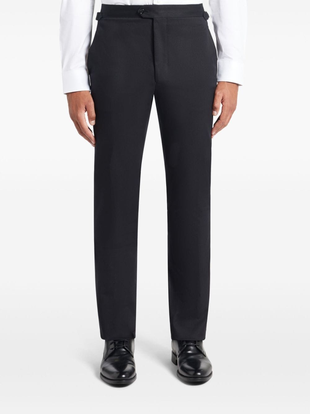 Shop Fursac Slim-fit Tailored Trousers In Black