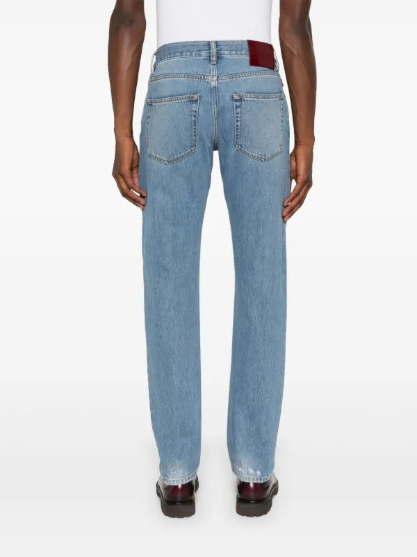 Gucci Web-stripe Tapered Jeans | Blue | FARFETCH