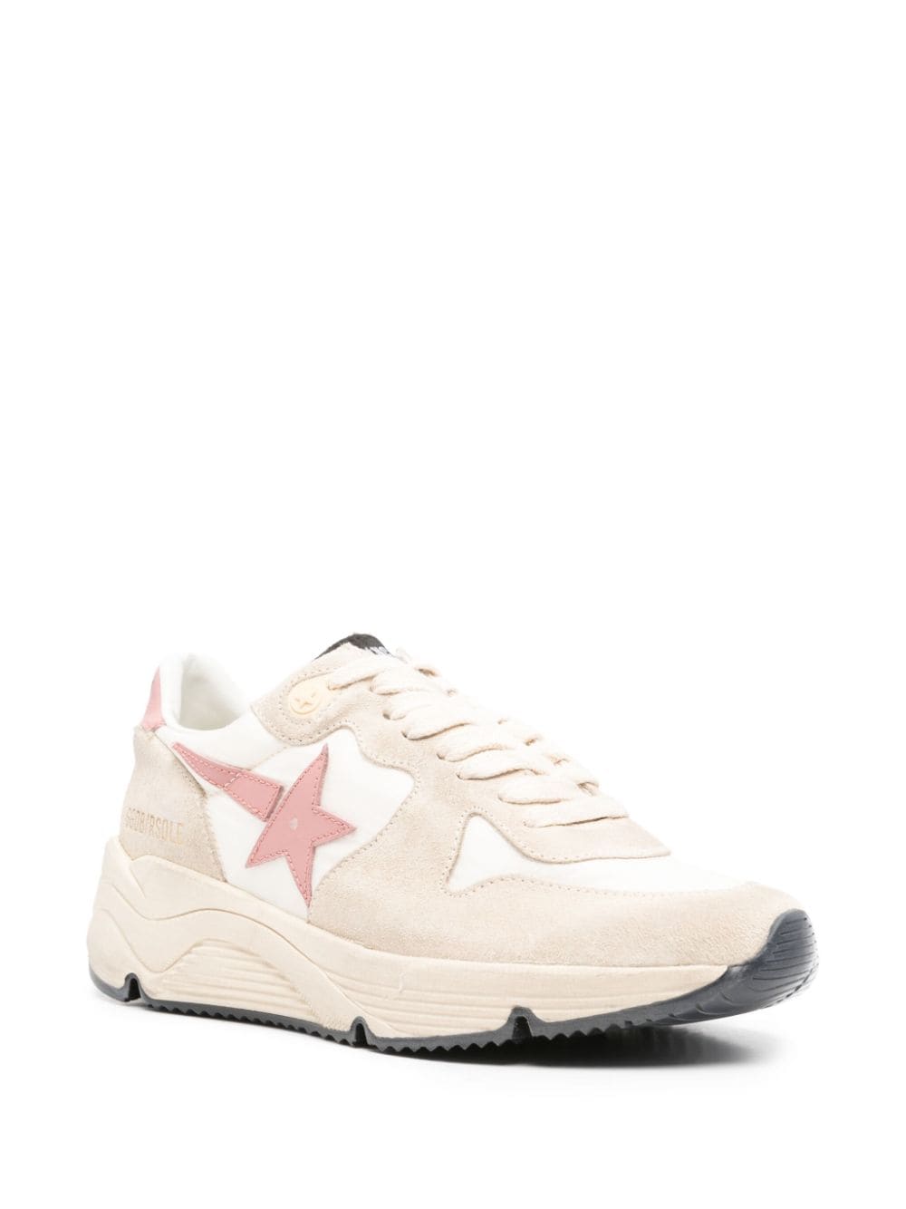 Shop Golden Goose Running Sole Panelled Sneakers In Neutrals