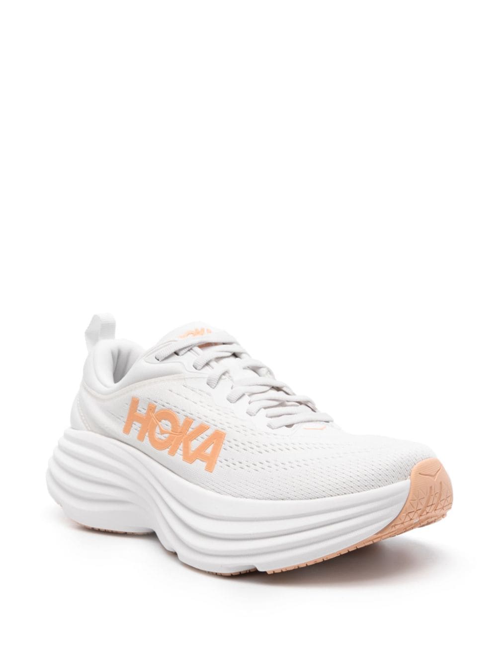 Shop Hoka Bondi 8 Sneakers In White