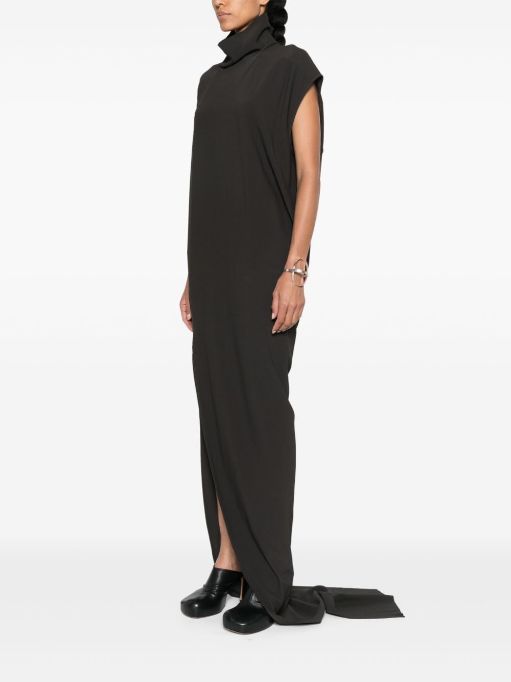 Shop Rick Owens Edfu T Maxi Dress In Grey