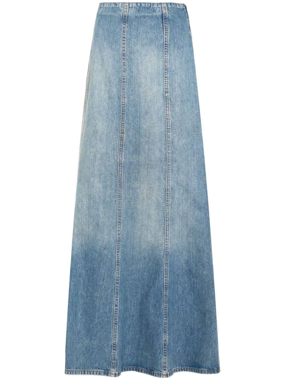 Haikure Gonna midi denim - Blu