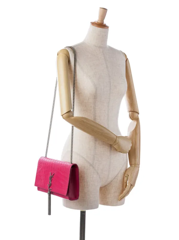 Saint Laurent Pre-Owned 2015 Medium Embossed Kate Tassel Crossbody