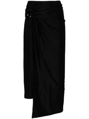Alaïa Asymmetric Skirt | Black | FARFETCH Alaïa Asymmetric Skirt | Black | FARFETCH
