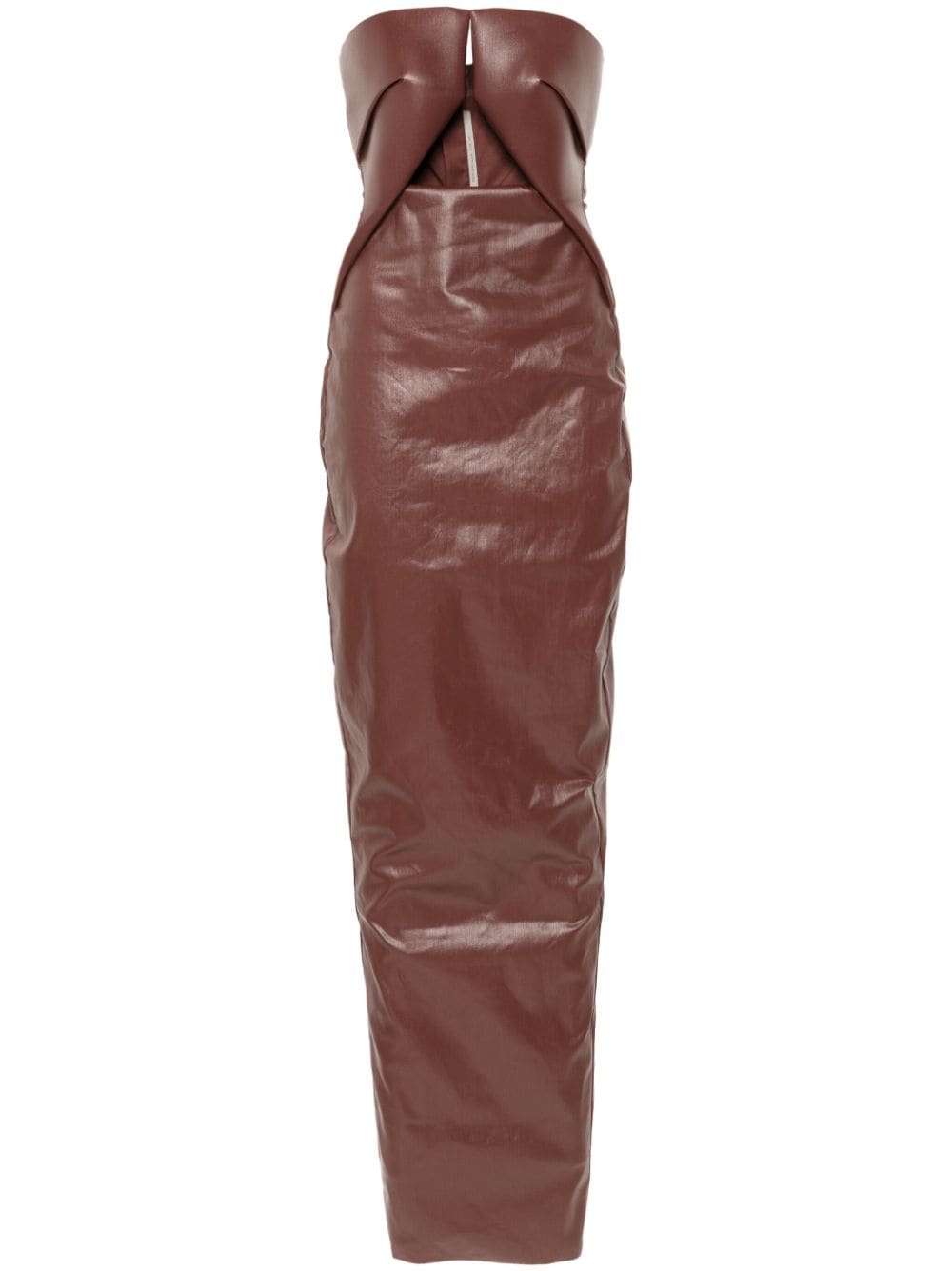 Shop Rick Owens Prong Dress In Brown