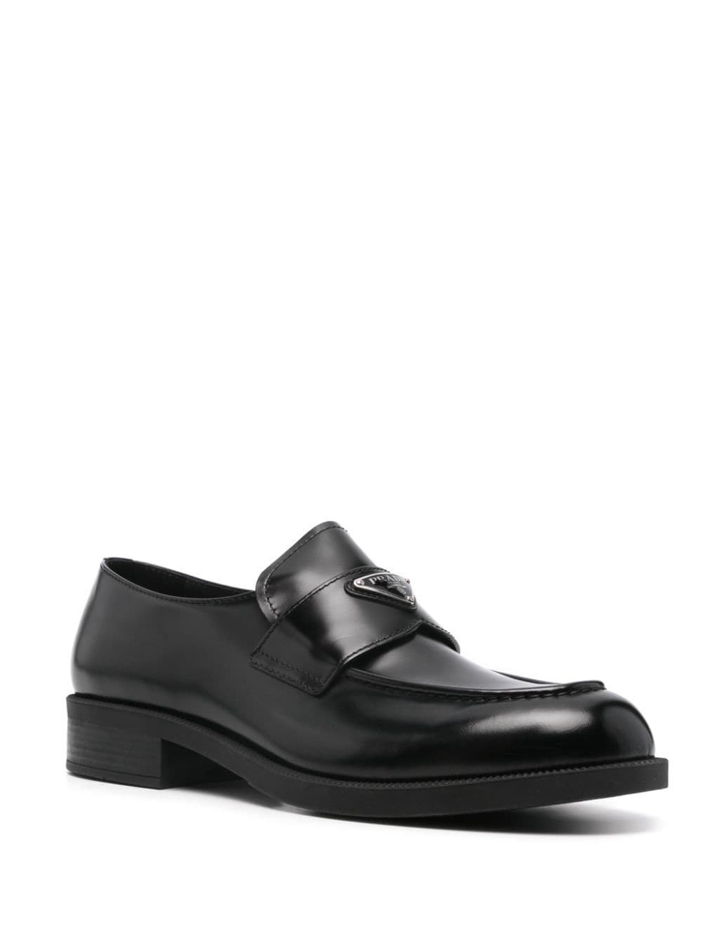 Prada 50 mm Chocolate loafers Zwart