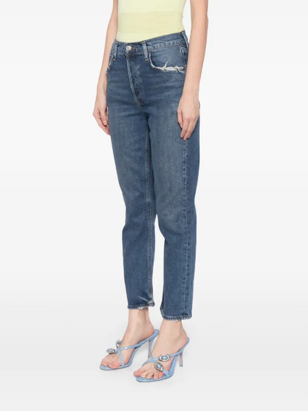 【関税込み】AGOLDE ブルー Riley ジーンズ AGOLDE Riley Jeans | Blue | FARFETCH GE