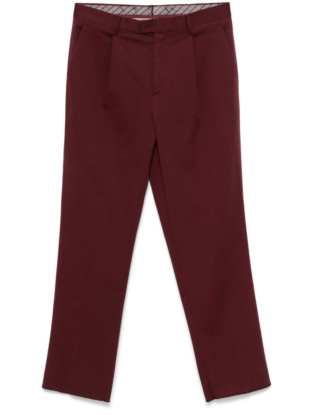 Shop Etro Tailored Trousers In Red