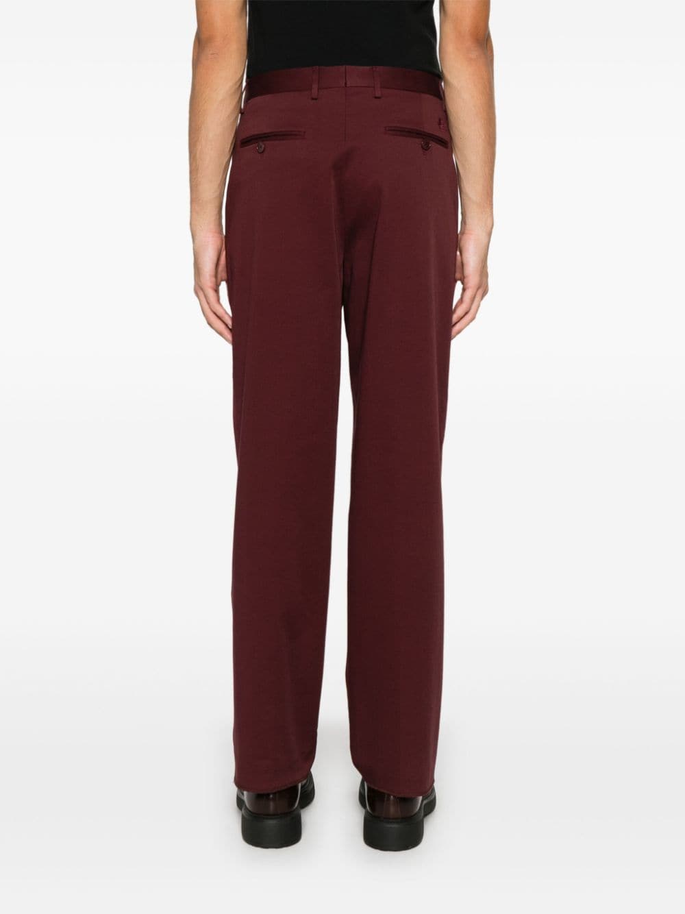 Shop Etro Tailored Trousers In Red