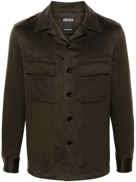 Zegna camisa texturizada