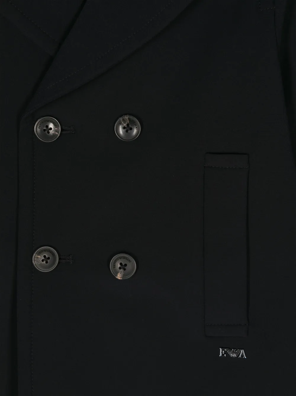 Emporio Armani Kids Blazer met logoplakkaat Blauw