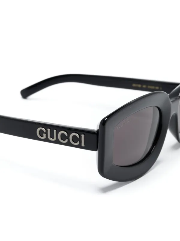 Gucci Eyewear ロゴ サングラス | ブラック | FARFETCH JP