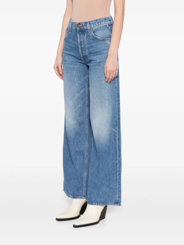 デニム・ジーパン MOTHER Woman Jeans Blue 109471296 WCH High Rise Slim Leg Mom Jeans - Light denim blue - Ladies