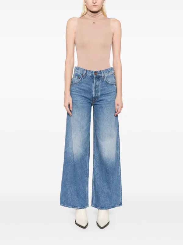 VIP【関税送料無料】希少 MOTHER LIGHT BLUE COTTON JEANS Pants JJXX Mom HW Light Blue Denim | Queens