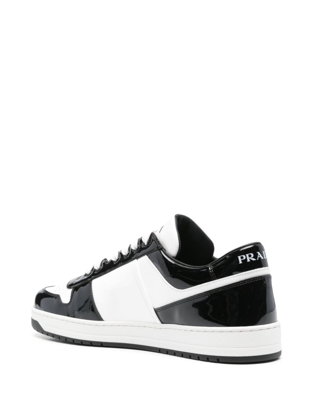 Prada Downtown leren sneakers Zwart