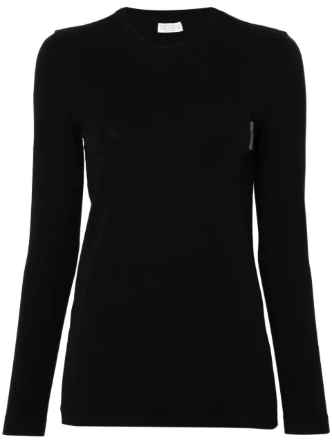Brunello Cucinelli playera con bolsillo en el pecho