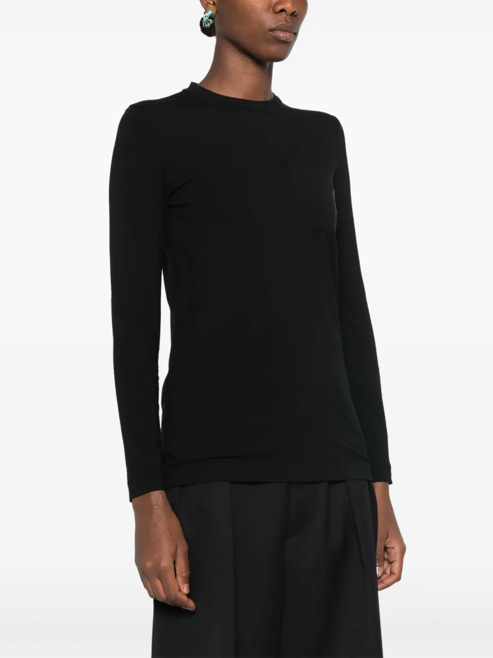 Brunello Cucinelli T-shirt met borstzak Zwart