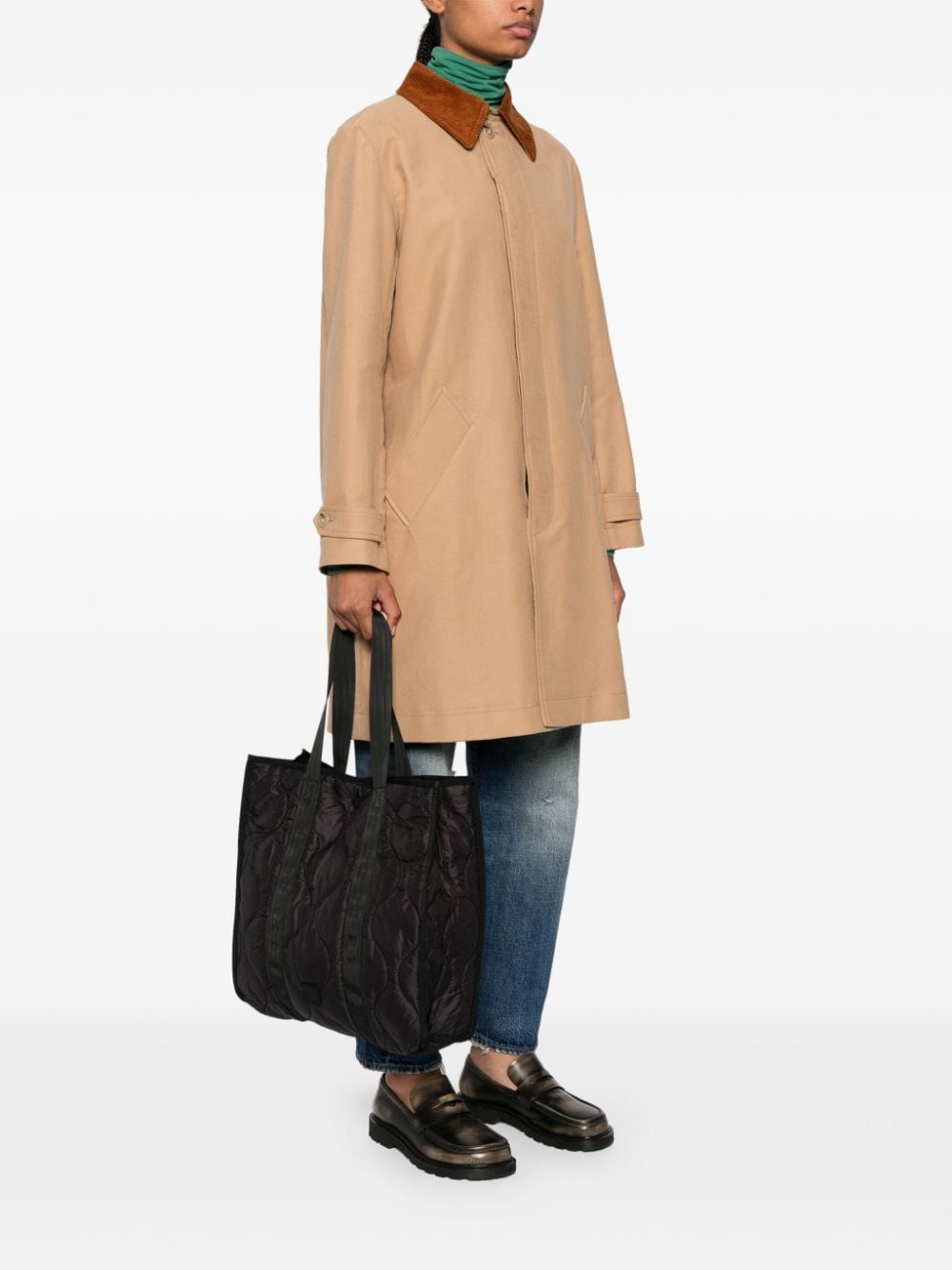 A.P.C. Gewatteerde shopper - Zwart