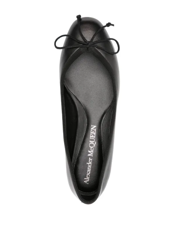 Alexander McQueen 20mm Armadillo Ballet Flats | Black | FARFETCH